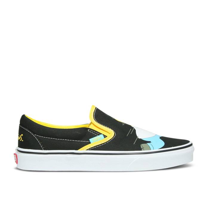 ヴァンズ Vans 【 The Simpsons X Classic Slip-On \u0027Homer And Bart\u0027 Men Black 】 古典派音楽 slip-on スリッポン メンズ 黒いこと 黒いこと メンズ靴-スニーカー-靴