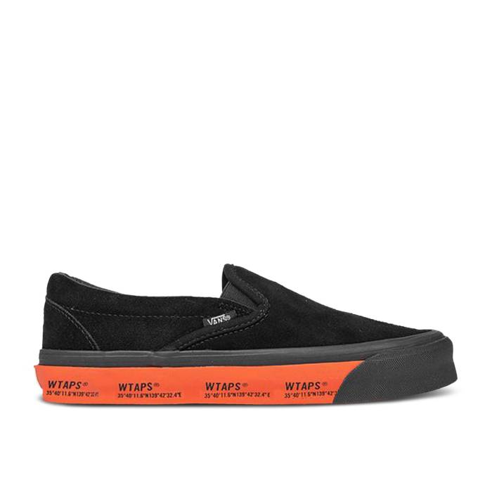 ヴァンズ Vans 【 Wtaps X Classic Slip-On Lx 'Black Orange' Men Black/Orange 】 ダブルタップス クラシック slip-on スリッポン メンズ 黒色 ブラック orange 橙・オレンジ