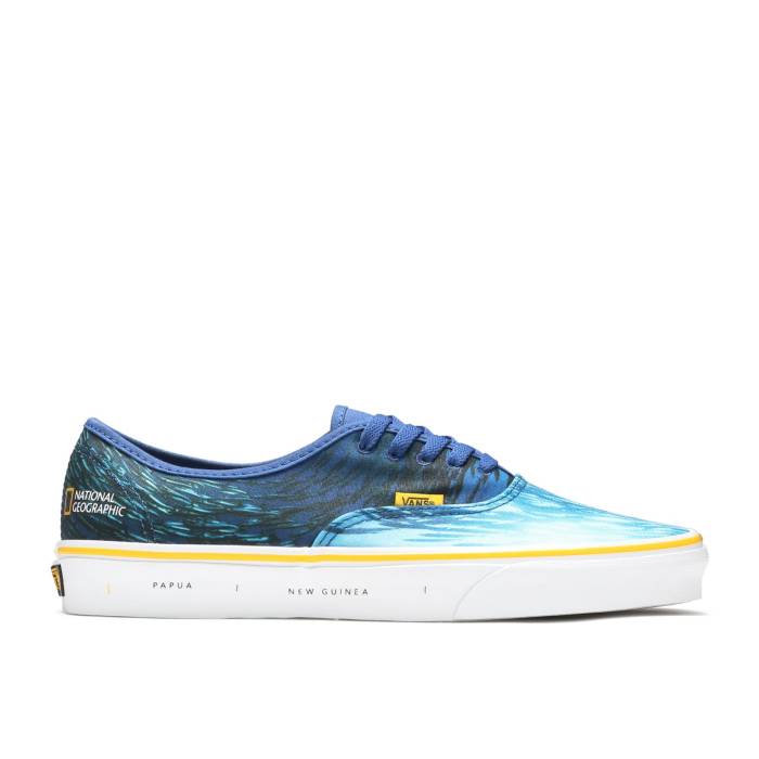 ヴァンズ Vans 【 National Geographic X Authentic 'Ocean' Men Ocean/True Blue 】 オーセンティック メンズ 青色 ブルー