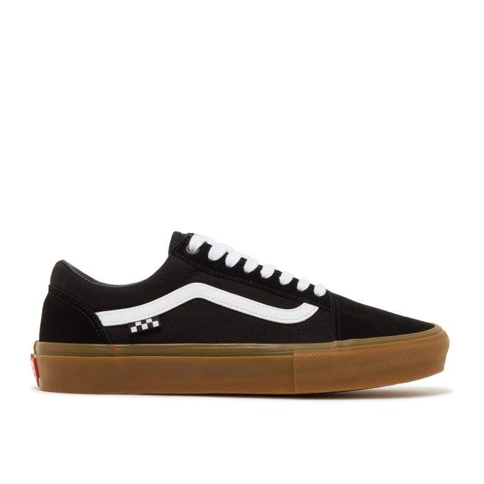 ヴァンズ Vans 【 Skate Old Skool \u0027Checkerboard - Black Gum\u0027 Men Black/Gum 】 Skate 滑る 黒いこと 黒いこと メンズ 黒いこと 黒いこと
