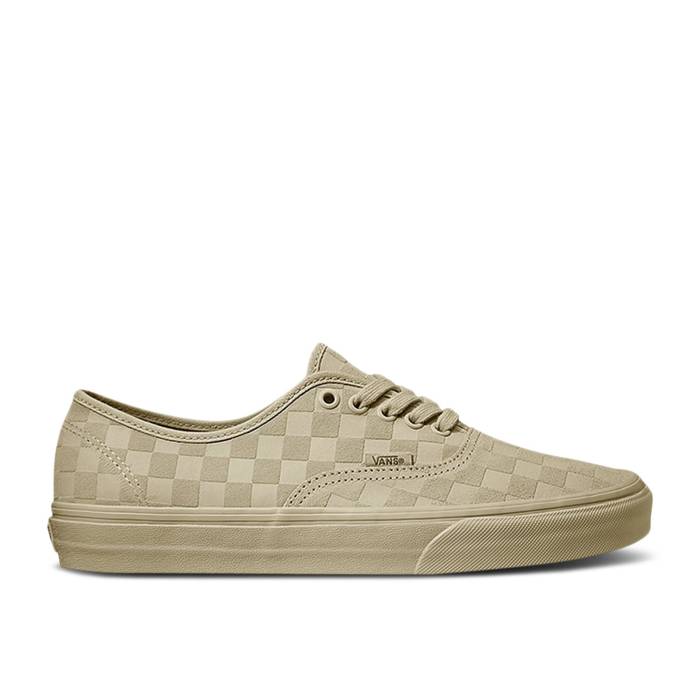 ヴァンズ Vans 【 Authentic \'Mono Checkerboard - Tan\' Men Tan 】 オーセンティック メンズ|スニケス