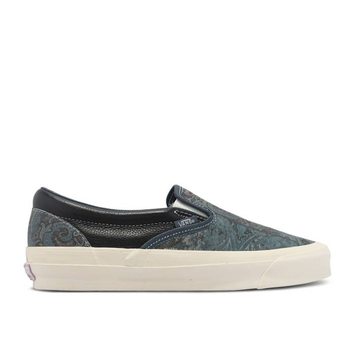ヴァンズ Vans 【 Og Classic Slip-On Lx \u0027Granny\u0027s Rug Stargazer - Navy\u0027 Men Stargazer/Navy 】 古典派音楽 slip-on スリッポン メンズ 紺色 米国海軍