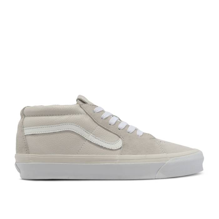 ヴァンズ Vans 【 Og Sk8-Mid Lx \u0027Blanc De Blanc\u0027 Men Blanc De Blanc/Vintage White 】 メンズ 空白文字 vintage ビンテージ・ヴィンテージ 白いこと 白いこと