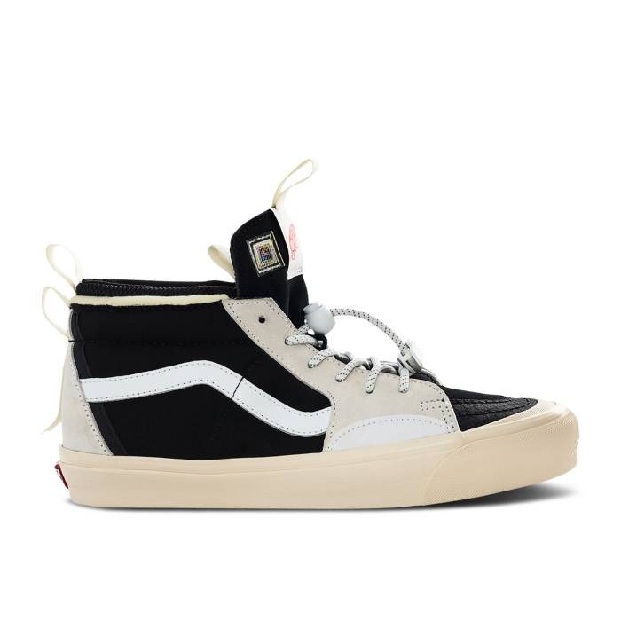 ヴァンズ Vans 【 Advisory Board Crystals X Sk8-Hi Ext \u0027Black White\u0027 Men Black/White 】 滑る御機嫌 メンズ 黒いこと 黒いこと 白いこと 白いこと
