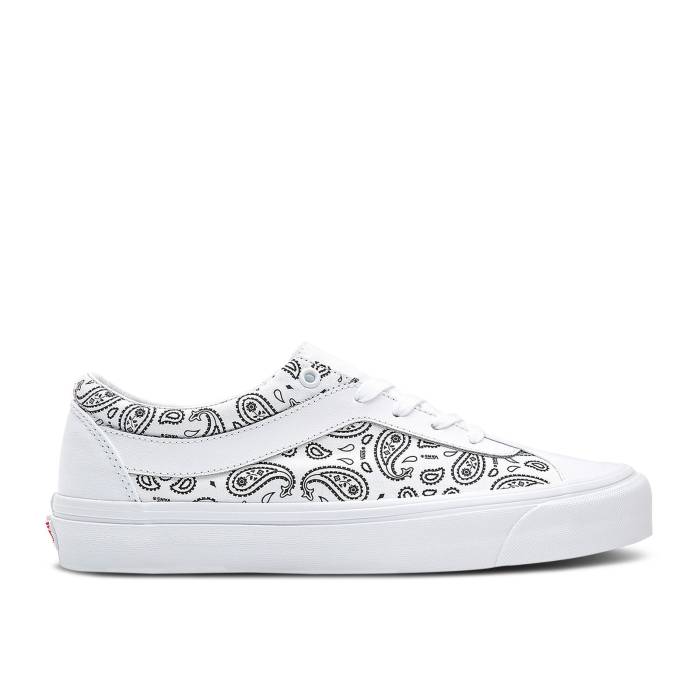 ヴァンズ Vans 【 Bold ニッケル \u0027Paisley\u0027 Men White/Black 】 メンズ 白いこと 白いこと 黒いこと 黒いこと