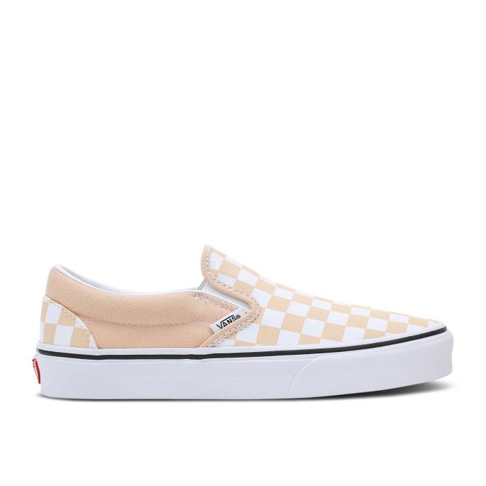 ヴァンズ Vans 【 Classic Slip-On \u0027Color Theory Checkerboard - Honey Peach\u0027 Men Honey Peach 】 古典派音楽 slip-on スリッポン お前さん メンズ お前さん