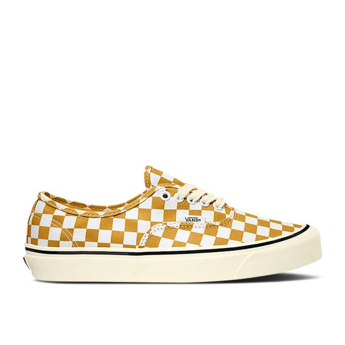 ヴァンズ Vans 【 Authentic 44 Dx \u0027Checkerboard - Honey Yellow\u0027 Men Honey Yellow 】 オーセンティック お前さん メンズ お前さん yellow 黄味がかった・黄色