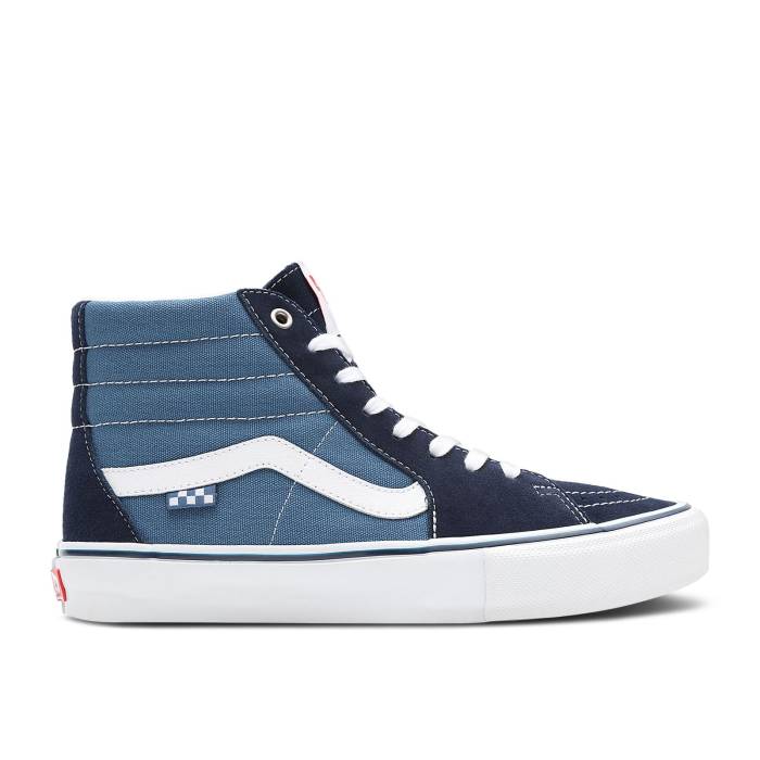 ヴァンズ Vans 【 Skate Sk8-Hi 'Navy' Men Navy/White 】 Skate スケート スケートハイ メンズ 紺色 ネイビー 白色 ホワイト