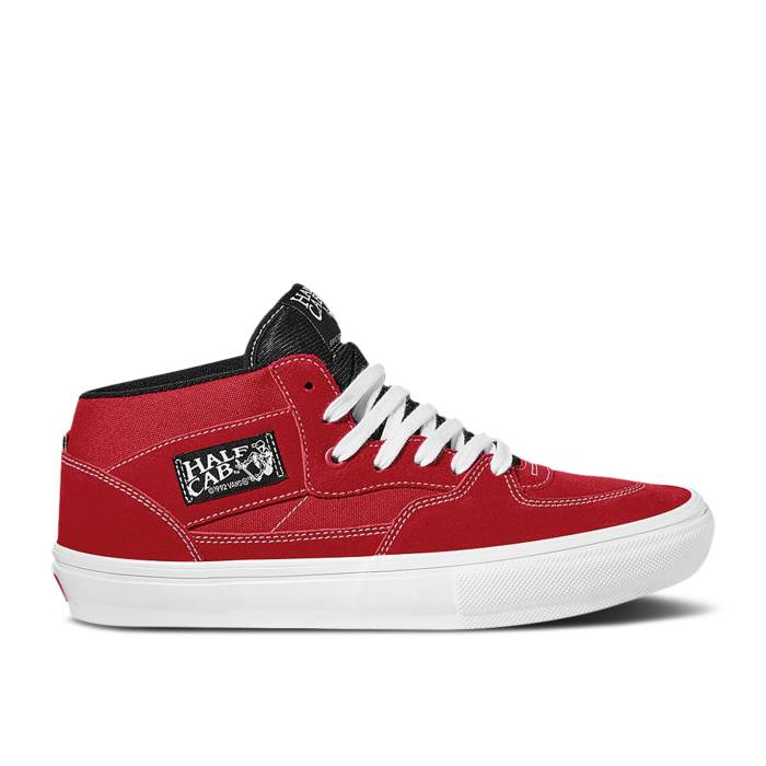 ヴァンズ Vans 【 Skate Half Cab \u0027Red White\u0027 Men Red/White 】 Skate 滑る 二分の一 メンズ Red 赤・赤いこと 白いこと 白いこと メンズ靴-スニーカー-靴
