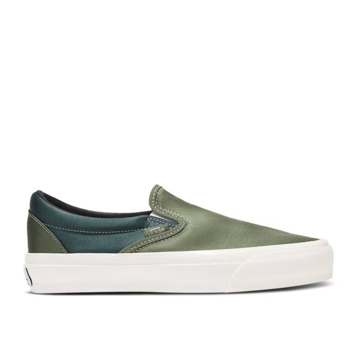 ヴァンズ Vans 【 Premium Slip-On 98 \u0027Satin Pack - Loden Green\u0027 Men Loden Green 】 Premium 割り増し金 slip-on スリッポン メンズ green 緑・緑であること