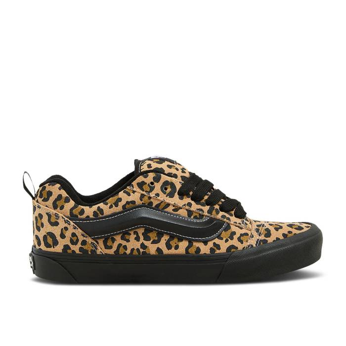 ヴァンズ Vans 【 Knu-Skool \u0027Leopard\u0027 Men Leopard/Black 】 メンズ ヒョウ柄 レオパード 黒いこと 黒いこと スニーカー-靴-メンズ靴