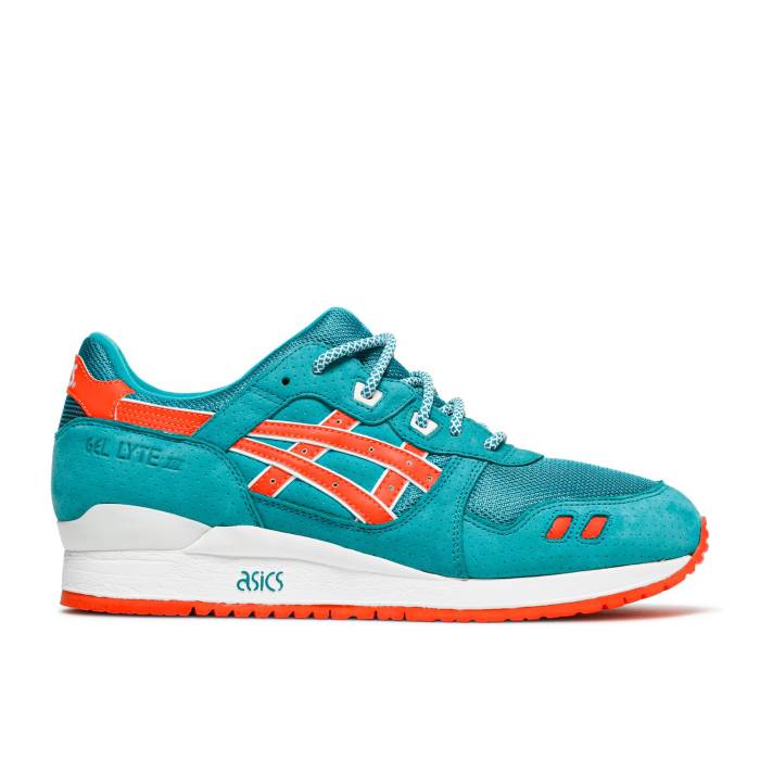 アシックス Asics 【 Ronnie Fieg X Gel Lyte 3 'Miami' Men Teal/Orange 】 メンズ orange 橙・オレンジ