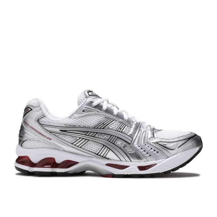 アシックス Asics 【 Gel Kayano 14 \u0027Pure Silver Red\u0027 Men White/Pure Silver 】 Silver しろがね色・しろがね色 メンズ 白いこと 白いこと 純一無雑 Silver しろがね色・しろがね色