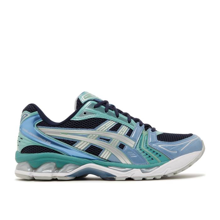 アシックス Asics 【 Gel Kayano 14 \u0027Aqua Midnight\u0027 Men Midnight/Pure Silver 】 メンズ 純然たる Silver しろがね色・しろがね色