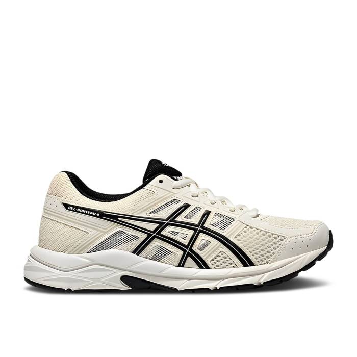 アシックス Asics 【 Wmns Gel Contend 4 \u0027Cream White Black\u0027 Women Cream White/Black 】 白いこと 白いこと レディース 皮膚軟化剤 白いこと 白いこと 黒いこと 黒いこと