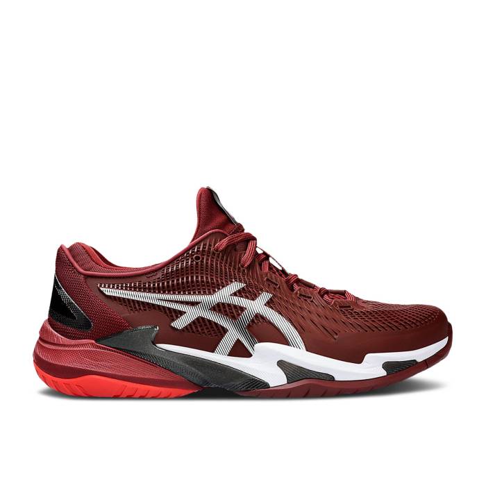 アシックス Asics 【 Court Ff 3 \u0027Antique Red\u0027 Men Antique Red/White 】 厚地の外套 メンズ Red 赤・赤いこと 白いこと 白いこと