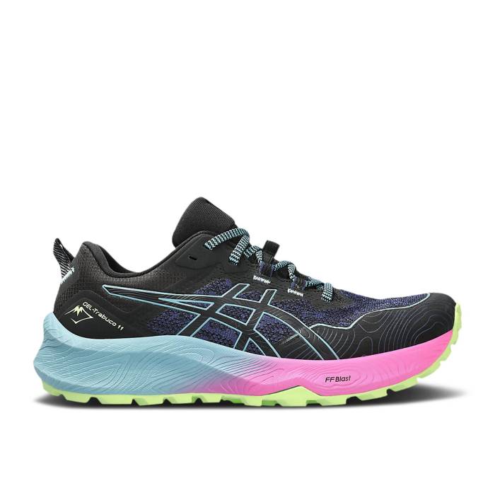 アシックス Asics 【 Wmns Gel Trabuco 11 'Black Gris Blue Gradient' Women Black/Gris Blue 】 青色 ブルー レディース 黒色 ブラック 青色 ブルー