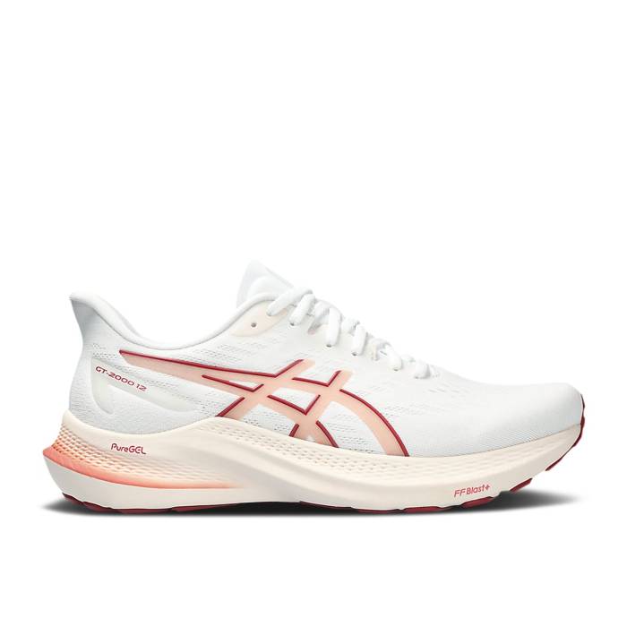 アシックス Asics 【 Wmns Gt 2000 12 'White Light Garnet' Women White/Light Garnet 】 レディース 白色 ホワイト