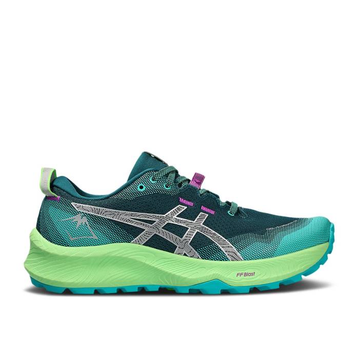 アシックス Asics 【 Wmns Gel Trabuco 12 'Rich Teal Lime' Women Rich Teal/Pure Silver 】 レディース ピュア Silver 銀色・シルバー