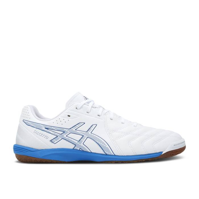 アシックス Asics 【 Calcetto Wd 9 2E Wide \u0027White Electric Blue\u0027 Men White/Electric Blue 】 メンズ 白いこと 白いこと 青味 青み