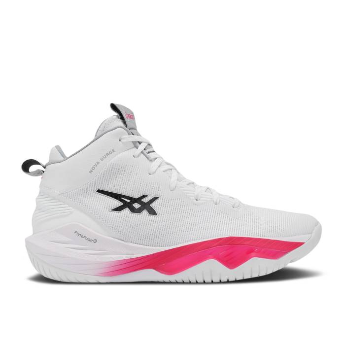 アシックス Asics 【 Nova Surge 2 'White Pink' Men White/Carrier Grey 】 メンズ 白色 ホワイト 灰色 グレー｜スニケス