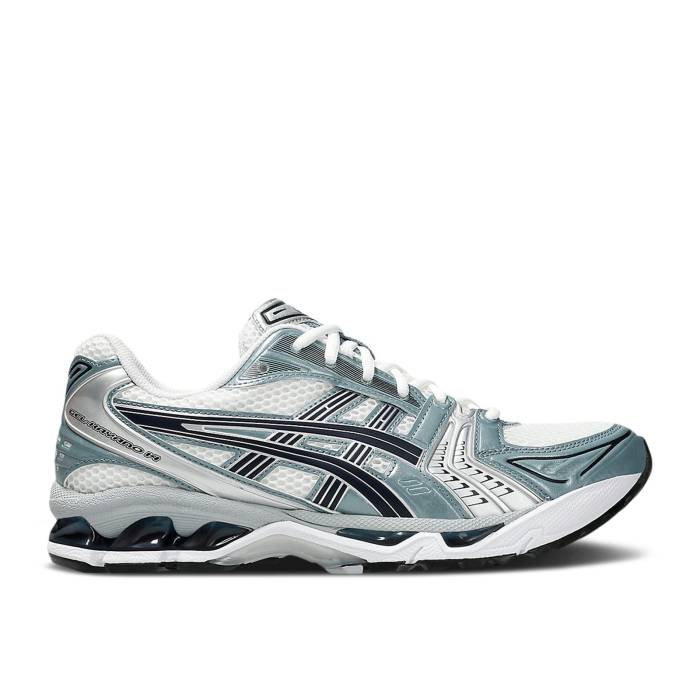 アシックス Asics 【 Gel Kayano 14 \u0027White Fjord Grey\u0027 Men White/Fjord Grey 】 メンズ 白いこと 白いこと 薄墨色 薄墨色