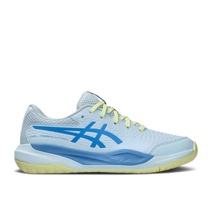 アシックス Asics 【 Gel Resolution X ガウス \u0027Light Blue\u0027 Youth Light Blue/Blue Coast 】 御坊っちゃん キッズ 青味 青み