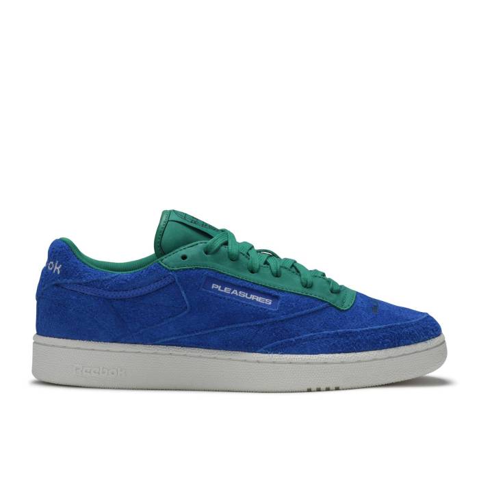 リーボック Reebok 【 Pleasures X Club C \u0027Vital Blue\u0027 Men Vital Blue/Green/Chalk 】 野球クラブ メンズ 青碧 青碧 green 緑・緑であること