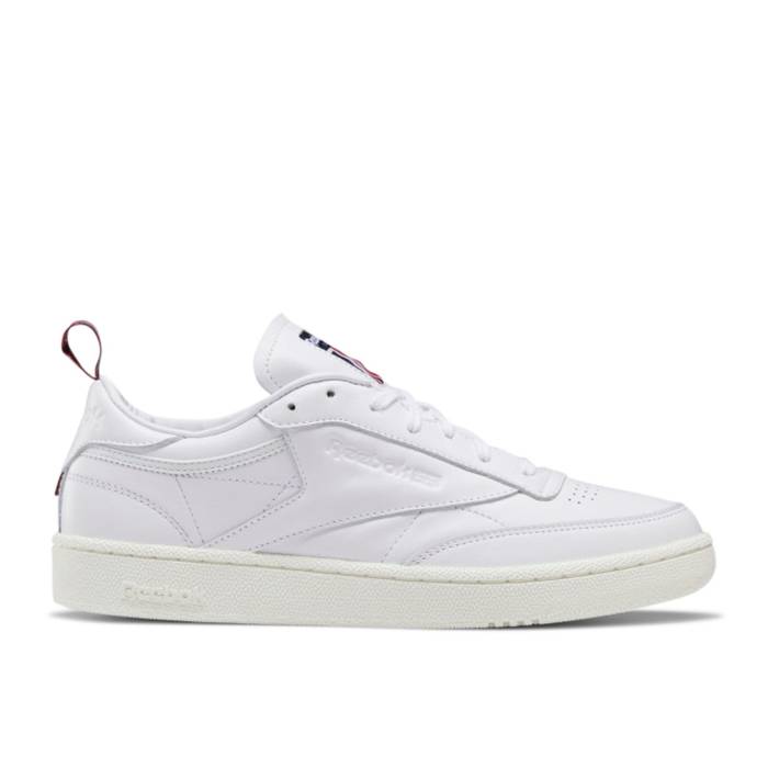リーボック Reebok 【 Club C 85 'White Chalk' Men White/Chalk/Vector Navy 】 クラブ メンズ 白色 ホワイト 紺色 ネイビー|スニケス