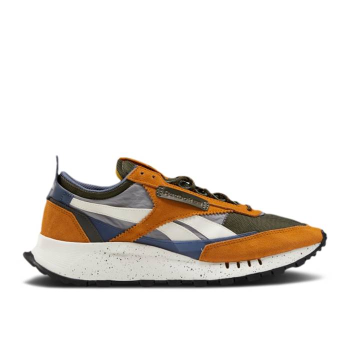 リーボック Reebok 【 Classic Leather Legacy \u0027Splatter Paint - Rich Ochre\u0027 Men Rich Ochre/Poplar Green/Smoky Indigo 】 古典派音楽 なめし革 legacy レガシー メンズ green 緑・緑であること 藍色・インディゴ