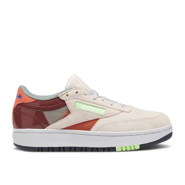 リーボック Reebok 【 Wmns Club C Double 'Ceramic Pink Multi' Women Ceramic Pink/Boulder Grey/Twisted Coral 】 クラブ pink ピンク レディース pink ピンク 灰色 グレー｜スニケス