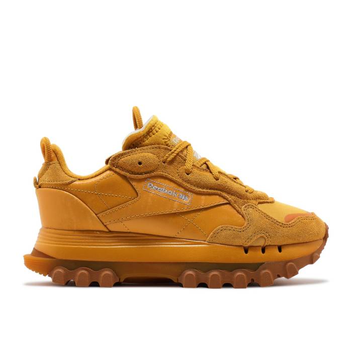 リーボック Reebok 【 Cardi B X Wmns Classic Leather Bright Ochre Women Bright Ochre/Bright Ochre/Rubber Gum 07 】 クラシック レザー レディース ラバー