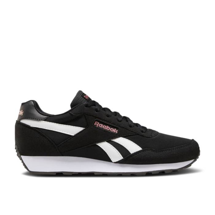 リーボック Reebok 【 Wmns Rewind Run \u0027Black White\u0027 Women Core Black/White/Blush Metal 】 幽客 レディース 中核グループ 黒いこと 黒いこと 白いこと 白いこと 金属元素