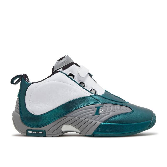 リーボック Reebok 【 Answer 4 \u0027The Tunnel\u0027 Men Deep Teal/Cloud White/Solid Grey 】 受け答え メンズ ディープ 白いこと 白いこと 益荒男 薄墨色 薄墨色