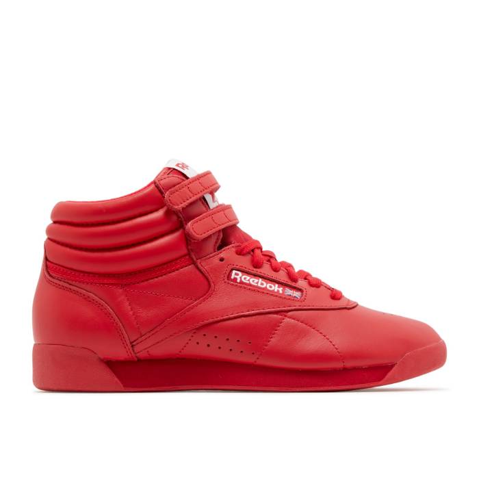 リーボック Reebok 【 Wmns Freestyle High \u0027Vector Red\u0027 Women Vector Red/Vector Red/Footwear White 】 無償性表現スタイル 御機嫌 レディース Red 赤・赤いこと 白いこと 白いこと
