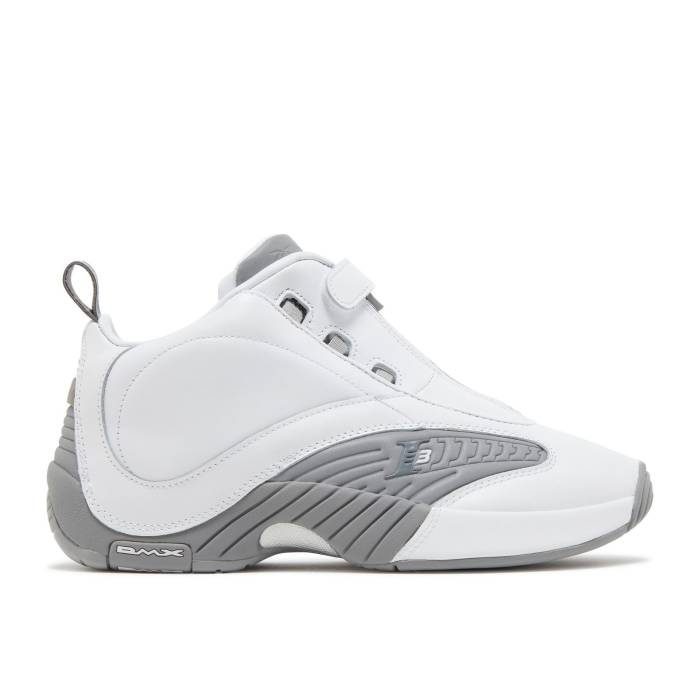 リーボック Reebok 【 Answer 4 \u002754 Points\u0027 Men Footwear White/Solid Grey/Pure Grey 5 】 受け答え メンズ 白いこと 白いこと 益荒男 薄墨色 薄墨色 純然たる