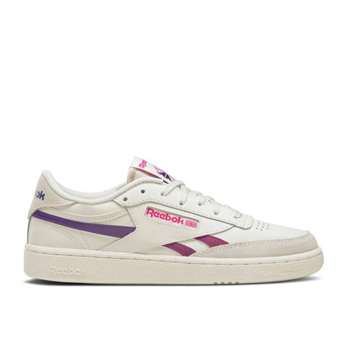 リーボック Reebok 【 Wmns Club C Revenge \u0027Chalk Proud Pink\u0027 Women Chalk/Proud Pink/Bold Purple 】 野球クラブ レディース pink さくら色 Purple 紫・パープル