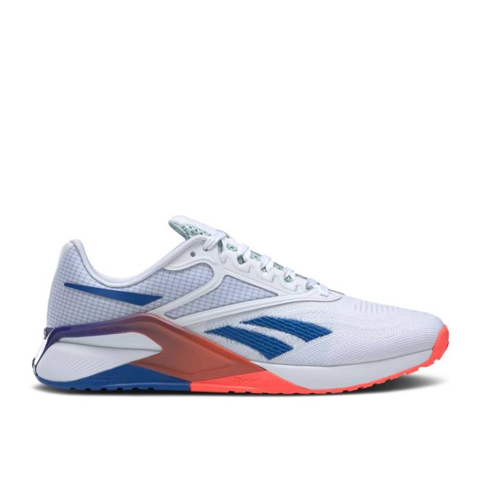リーボック Reebok 【 Nano X2 \u0027White Vector Blue Gradient\u0027 Men Footwear White/Vector Blue/Orange Flare 】 ナノ 青碧 青碧 メンズ 白いこと 白いこと 青碧 青碧 orange 橙・オレンジ色