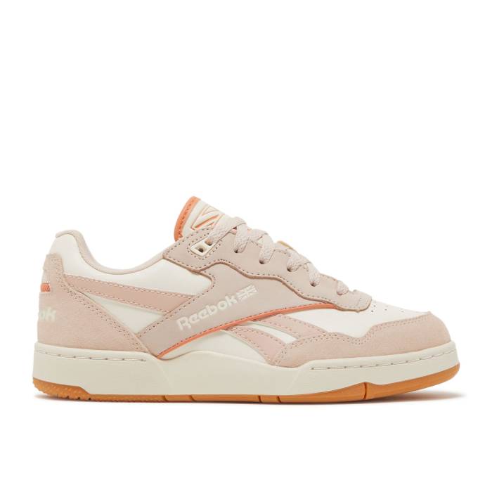 リーボック Reebok 【 Wmns Bb4000 2 \u0027Soft Ecru Coral\u0027 Women Classic White/Soft Ecru/Coral Court 】 レディース 古典派音楽 白いこと 白いこと 厚地の外套