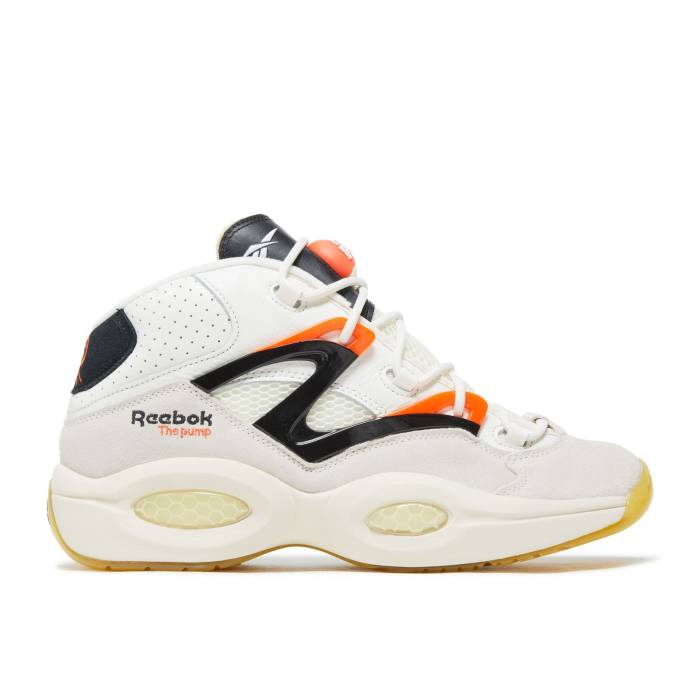 リーボック Reebok 【 Question Pump \u0027Pump Universe\u0027 Men Chalk/Core Black/Pump Orange 】 Question 問い合わせ 揚水機 メンズ 中核グループ 黒いこと 黒いこと 揚水機 orange 橙・オレンジ色