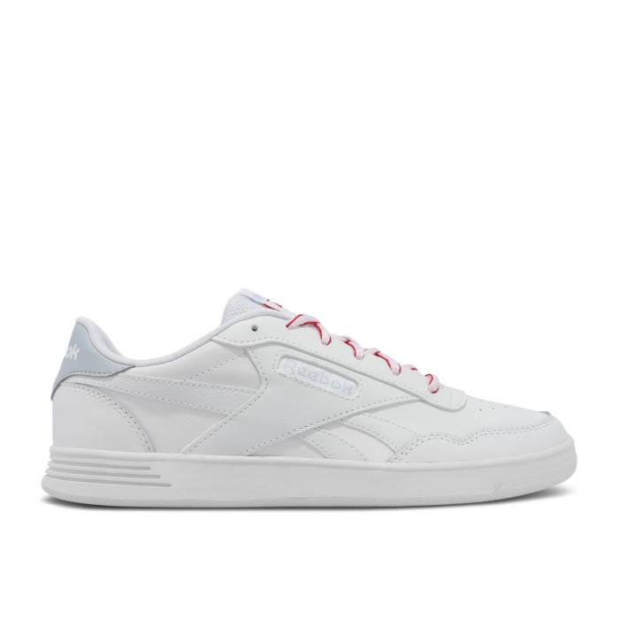 リーボック Reebok 【 Wmns Court Advance \u0027White Feel Good Blue\u0027 Women Footwear White/Footwear White/Feel Good Blue 】 厚地の外套 レディース 白いこと 白いこと 青み 青色