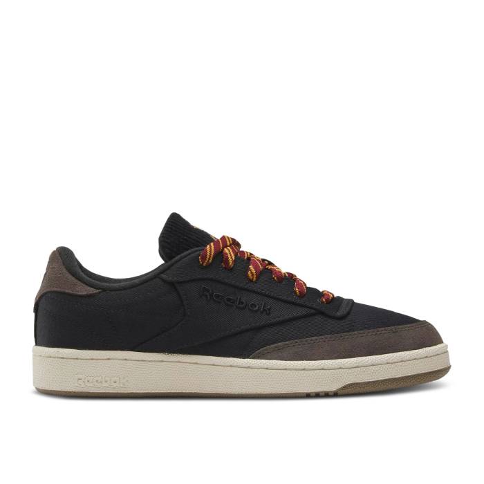 リーボック Reebok 【 Harry Potter X Club C 85 \u0027Hogwarts Uniform\u0027 Men Night Black/Terra Brown/Alabaster Pearlized 】 野球クラブ メンズ ナイト爵 黒いこと 黒いこと 赤銅色 赤銅色