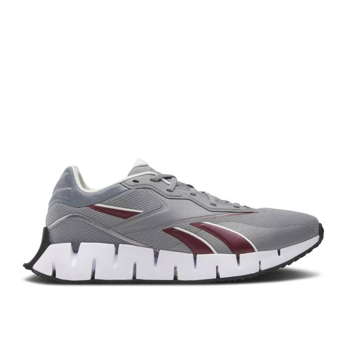 リーボック Reebok 【 Zig Dynamica 4 \u0027Pure Grey Classic Maroon\u0027 Men Pure Grey/Classic Maroon/Chalk 】 Zig ジッグ 薄墨色 薄墨色 古典派音楽 メンズ 純然たる 薄墨色 薄墨色 古典派音楽 マルーン