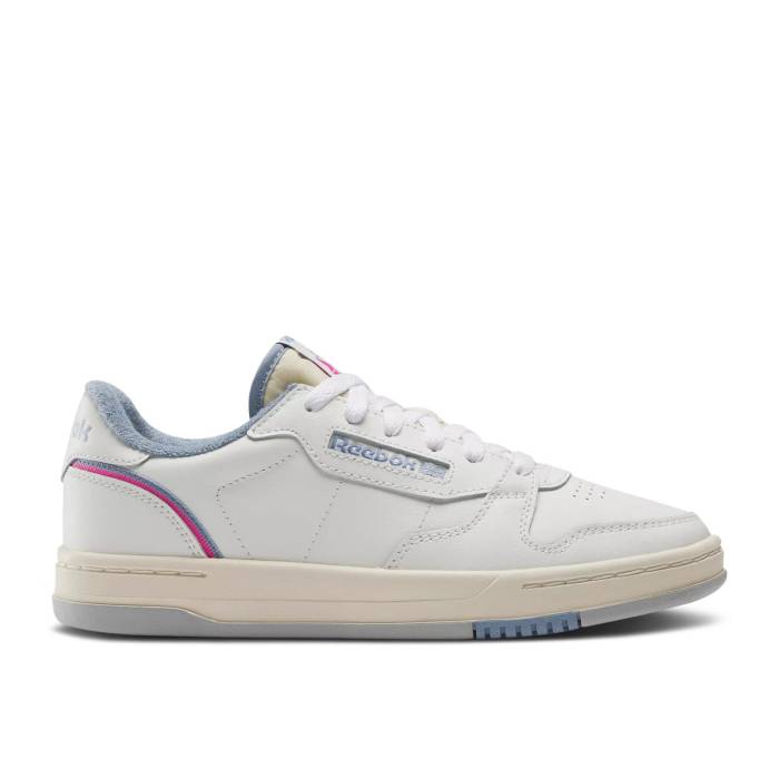 リーボック Reebok 【 Wmns Phase Court \u0027Chalk Vintage Blue\u0027 Women Chalk/Vintage Blue/Laser Pink 】 位相角 厚地の外套 vintage ビンテージ・ヴィンテージ レディース vintage ビンテージ・ヴィンテージ 青み 青色 Lase