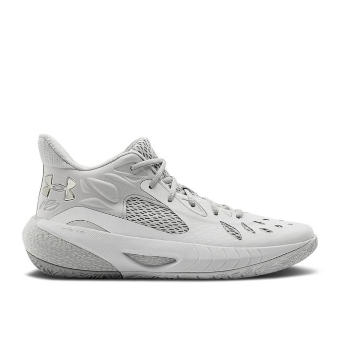 アンダーアーマー Under Armour 【 Hovr Havoc 3 \u0027Grey Metallic Silver\u0027 Men White/Halo Grey/Metallic Silver 】 メンズ 白いこと 白いこと 薄墨色 薄墨色 Silver しろがね色・しろがね色