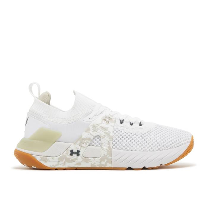 アンダーアーマー Under Armour 【 Project Rock 4 'Camo - White Pitch Grey' Men White/Pitch Grey 】 白色 ホワイト メンズ 白色 ホワイト 灰色 グレー|スニケス