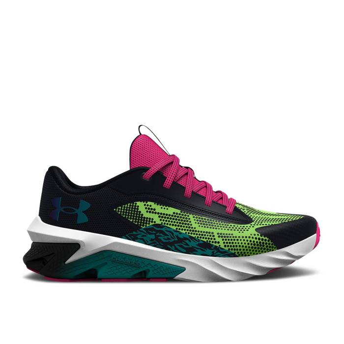 アンダーアーマー Under Armour 【 Scramjet 4 Wild Gs 'Black Quirky Lime' Youth Black/Quirky Lime 】 wild ワイルド ジュニア キッズ 黒色 ブラック ライム｜スニケス