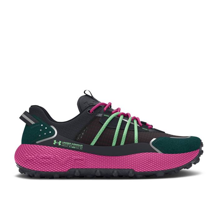 アンダーアーマー Under Armour 【 Fat Tire Venture Pro \u0027Hydro Teal Astro Pink\u0027 Men Hydro Teal/Black/Astro Pink 】 労働者階級 メンズ Hydro ハイドロ 黒いこと 黒いこと pink サクラ色