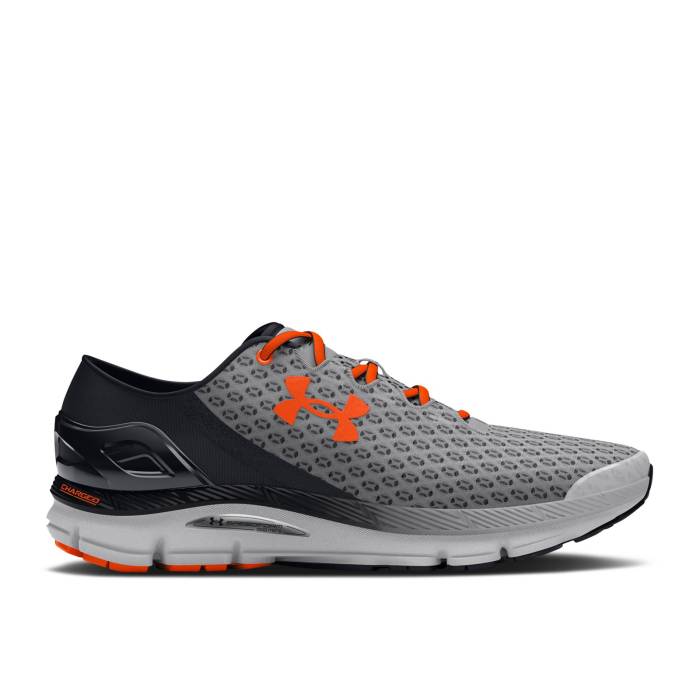 アンダーアーマー Under Armour 【 Speedform Gemini Mod Grey Team Orange Men Mod Grey/Black/Team Orange 】 灰色 グレー Team チーム メンズ 灰色 グレー 黒色 ブラック Team チーム orange 橙・オレンジ