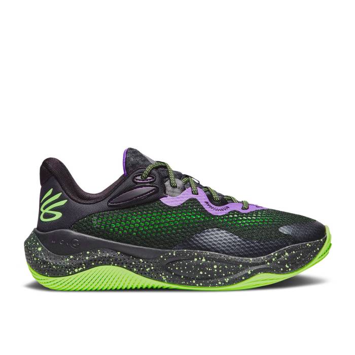 アンダーアーマー Under Armour 【 Curry Splash 24 \u0027Purple Lavish Green\u0027 Men Purple/Lavish/Hyper Green 】 カリー メンズ Purple 紫・パープル green 緑・緑であること